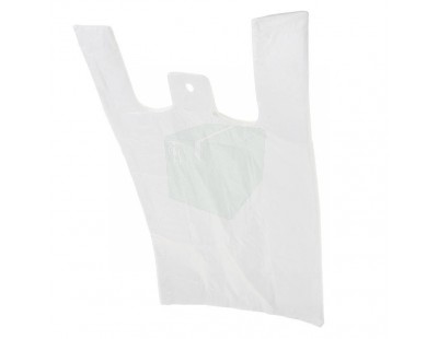 Shopper bags HDPE 25x12x45cm, 2000pcs PE Film 