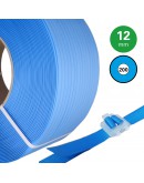 PP Band blauw 12mm, rol 3000mtr,  K200 Omsnoeringsband