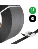 PP strapping black 12mm/0.55mm/3000m Strapping