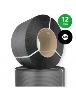 PP Umreifungsband Schwarz 12mm/0.55mm/3000m
