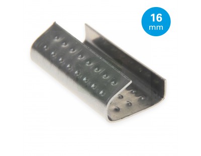 Verschlusshülsen Metall FIXSEAL Open Profiliert 16mm, 3000Stk. Umreifungenband