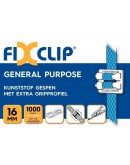 FIXCLIP plastic buckles transparent 16mm, 1000pcs Strapping