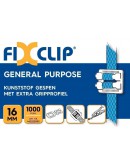 FIXCLIP kunststof gespen 16mm transparant, 1000 st. Omsnoeringen