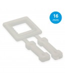 FIXCLIP plastic buckles transparent 16mm, 1000pcs Strapping