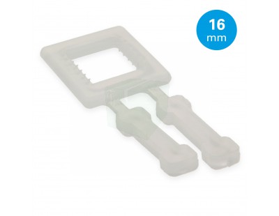 FIXCLIP plastic buckles transparent 16mm, 1000pcs Strapping