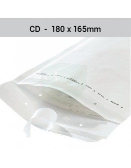 Luchtkussenenveloppen CD, 180x165mm, wit