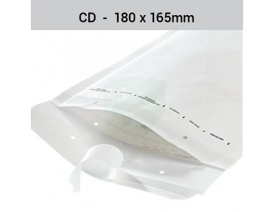 Luftpolster-Versandtaschen CD, 180x165mm, Box mit 100Stk Schutzmaterialien