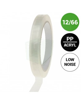 PP acrylic tape 12mm/66m Low-noise