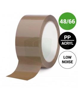 Verpakkingstape PP acryl 48mm/66m Low-noise Standard Plus 28my 