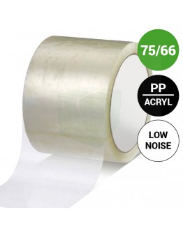 PP acrylat Klebeband 75mm/66m Low-noise