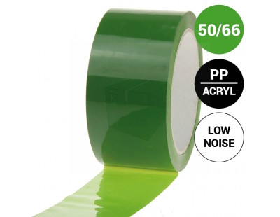 PP acrylic tape 50mm/66m Green Low-noise Tape