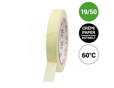 Masking tape 19mm/50m 60°C Tape