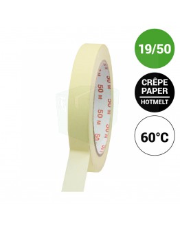 Maskingtape 19mm/50m 60°C