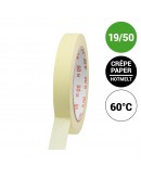 Kreppband 19mm/50m 60°C Klebeband