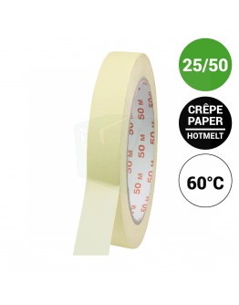 Masking tape 25mm/50m 60°C