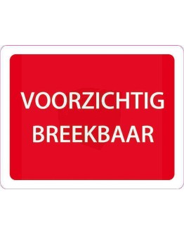 Etiket "Vorsicht-serbrechlich" (Niederländisch) 500 Stk. pro Rolle