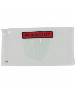 Documenthoesjes "Packing list"  DL 1/3-A4 225x122mm 1.000 Stuks