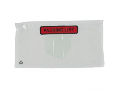 Documenthoesjes "Packing list"  DL 1/3-A4 225x122mm 1.000 Stuks Etiketten en signalering