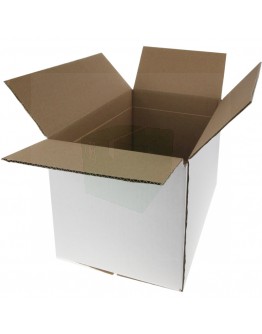Cardboard box M2 Fefco-0201 white 290x190x240mm