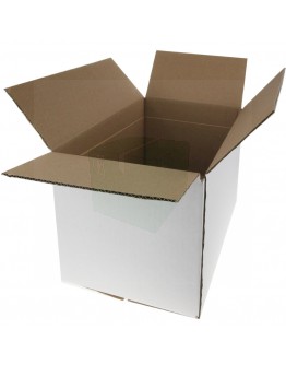 Cardboard box M2 Fefco-0201 white 290x190x240mm