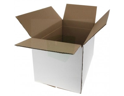 Cardboard box M2 Fefco-0201 white 290x190x240mm Cardboars, Boxes & Paper