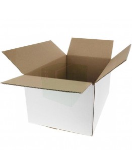 Cardboard box M1 Fefco-0201 white 290x190x150mm