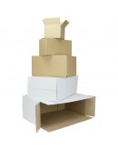 Cardboard box Fefco-0201 white 348x240x282mm Cardboars, Boxes & Paper