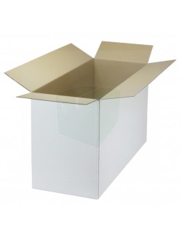 Cardboard box Fefco-0201 white 348x240x282mm