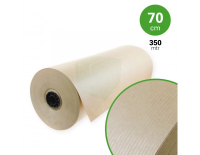 Natron kraftpapier rol 70cm x 350mtr. 70grs, bruin Dozen, Karton & Papier