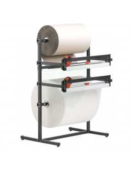 Roll dispenser 75cm for 2 rolls, with 2 cutting systems