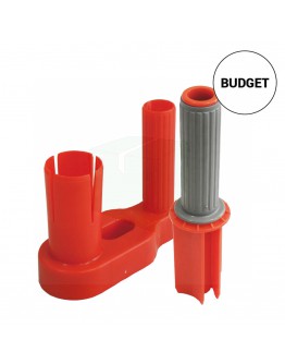 Plastic stretch film dispenser 2-parts