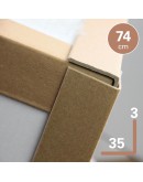 Cardboard corner profiles ECO, 74cm - 100pcs Protective materials