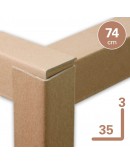 Cardboard corner profiles ECO, 74cm - 100pcs Protective materials