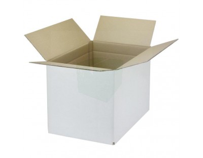Faltschachtel M4 Fefco-0201 Weiß 385x285x300mm mit rillung Kartons, Welppape & Papier