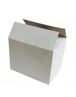 Cardboard box E Fefco-0201 white 400x285x315mm