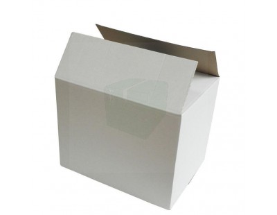 Cardboard box E Fefco-0201 white 400x285x315mm Cardboars, Boxes & Paper