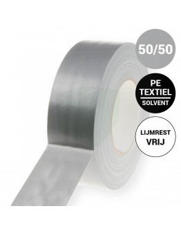 Duct tape 70-mesh Pro Gaffer Lijmrestvrij Grijs 50mm/50m 