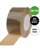 PP Acrylic tape 48mm/150m High Tack Brown Tape