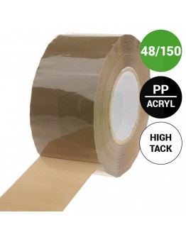 PP Acrylic tape 48mm/150m High Tack Brown