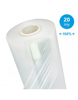Maschinenstretchfolie 150% Standard transparent 20µm / 50cm / 1.700m