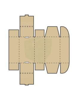 Postbox small cardboard shipping box 100x100x40mm