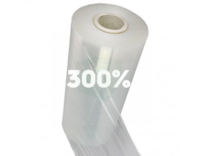 Machine stretch film 300% Powerstretch 20µm / 50cm / 1.700m transparent Stretch film rolls