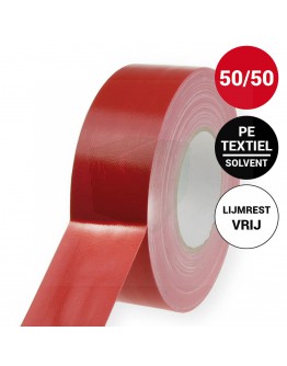 Duct tape 70-mesh Pro Gaffer Lijmrestvrij Rood 50mm/50m 