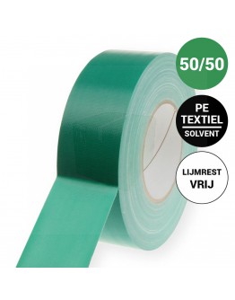 Duct tape 70-mesh Pro Gaffer Lijmrestvrij Groen 50mm/50m 