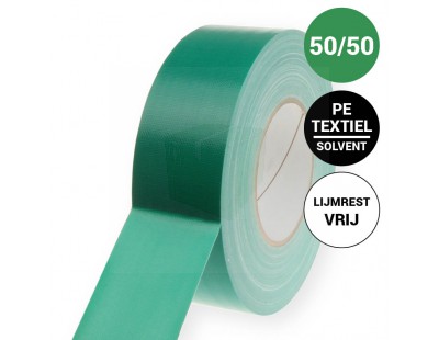 Duct tape 70-mesh Pro Gaffer Lijmrestvrij Groen 50mm/50m  Tape - Plakband