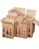 Wine bottle box for 1 bottle 105x105x420mm Wine shipping boxes