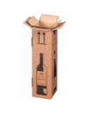 Wine bottle box for 1 bottle 105x105x420mm Wine shipping boxes