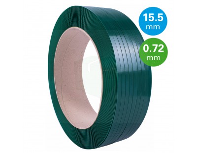 PET Strapping Green 15,5mm/0,72mm/1750m Strapping