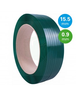 PET Band groen 15,5mm/0,90mm/1500m