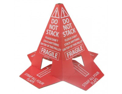 Pallet cone "Do not stack"  Cardboard edge protection